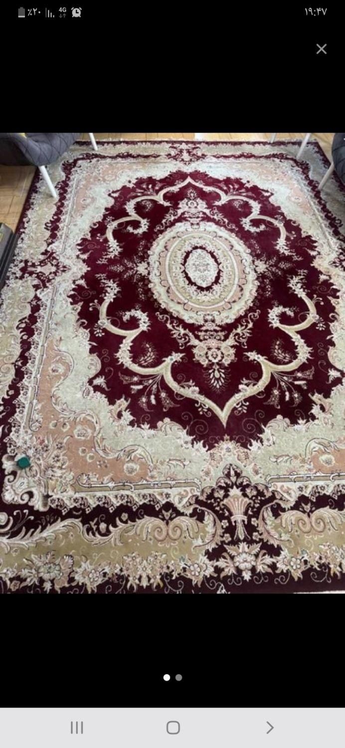 فرش ۱۲ متری سالم اکرولیک کمکار در حد نو|فرش|قوچان, |دیوار