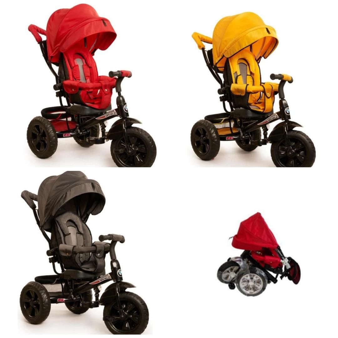 سه چرخه دسته دار، موزیکال دار ،چراغ دار نو وآکبند|اسباب‌‌بازی|تبریز, |دیوار