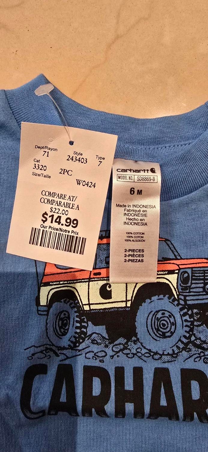 تیشرت پسرانه ۳ تا ۶ برند carhartt|کفش و لباس بچه|تهران, فردوسی|دیوار