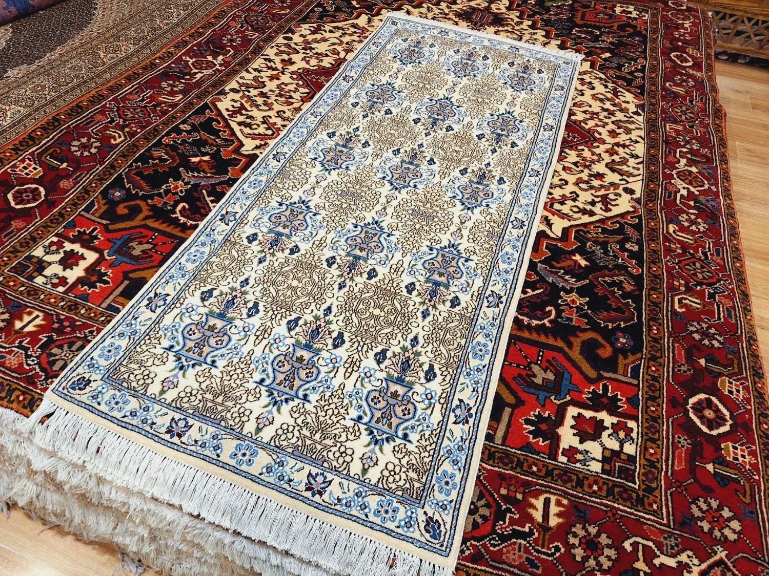 کناره دستباف نایین اصفهان کرم رنگ|فرش|تهران, اکباتان|دیوار