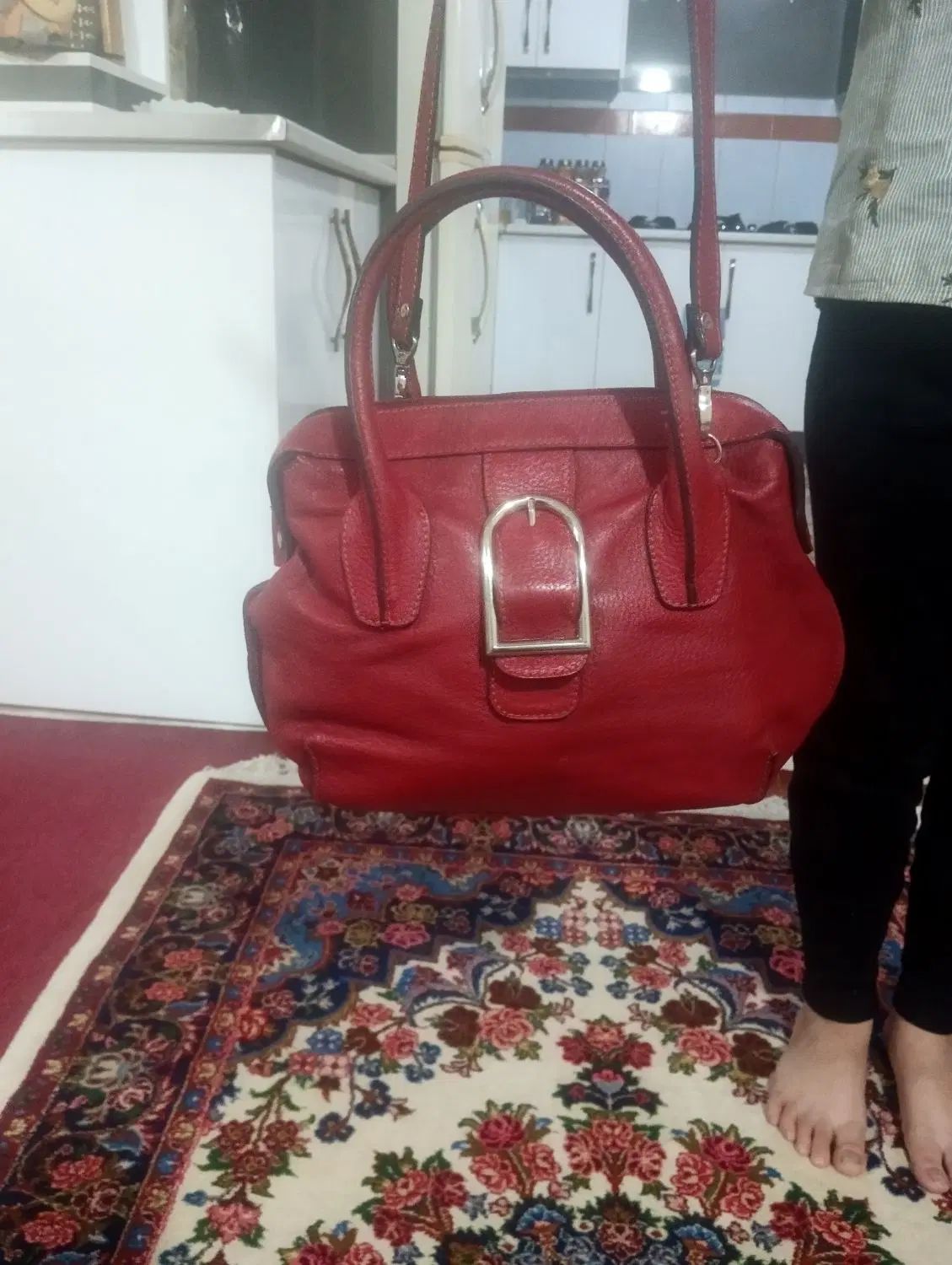 کیف چرم کاپیشن چرم  طبیعی زنانه برنده نوین چرم|کیف، کفش، کمربند|قرچک, باقرآباد|دیوار