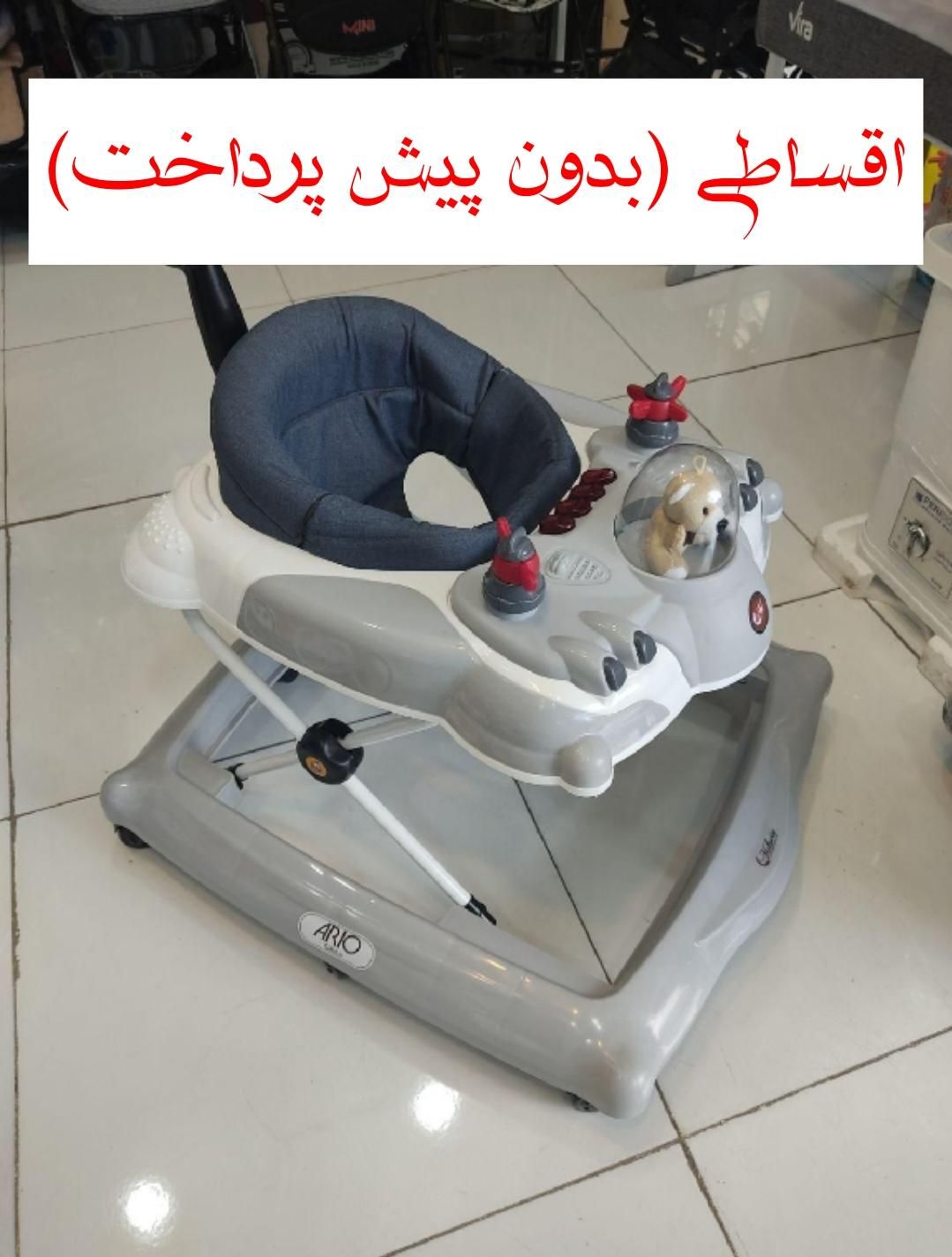 روروئک ملورین دسته دار+تشک طبی/موزیکال و چراغدار|کالسکه و لوازم جانبی|مشهد, آزادشهر|دیوار