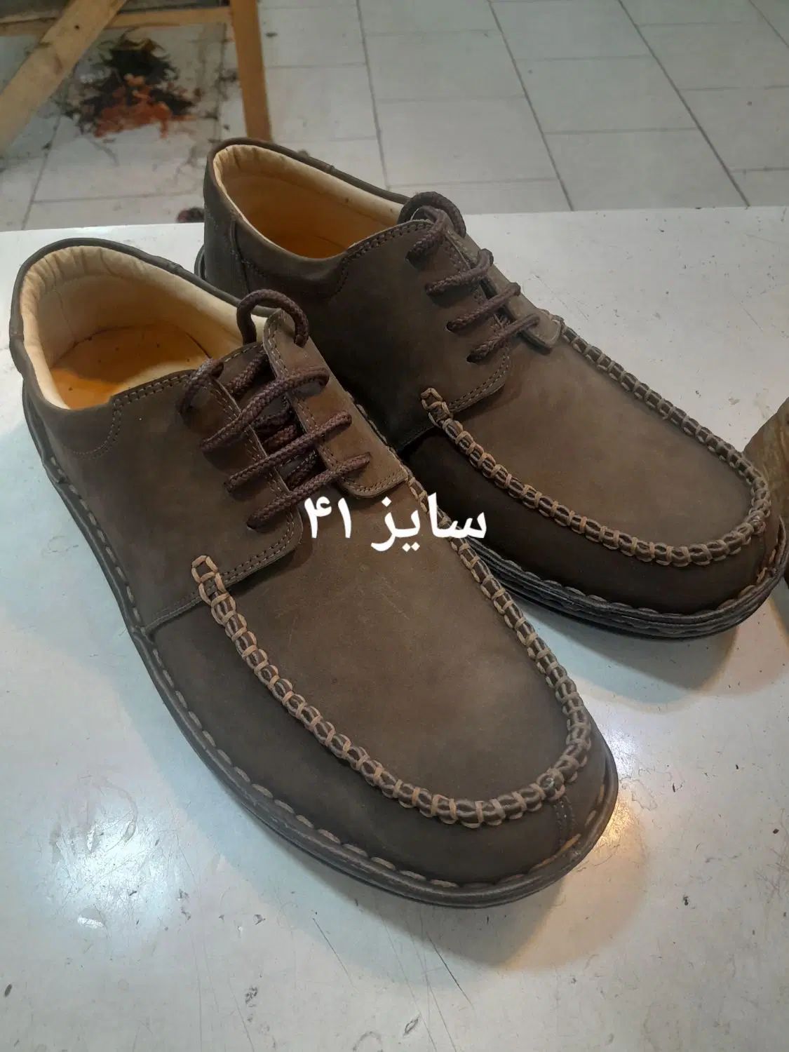 کفش چرم مردانه تک سایز|کیف، کفش، کمربند|تبریز, |دیوار