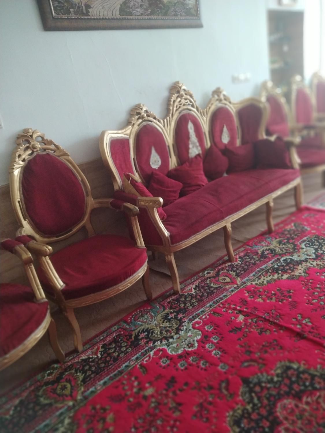 فروش مبل استیل ۹نفره و۴ صندلی و صندلی تلفن ۸۰۰۰۰۰۰|مبلمان خانگی و میز عسلی|شیراز, بریجستون|دیوار