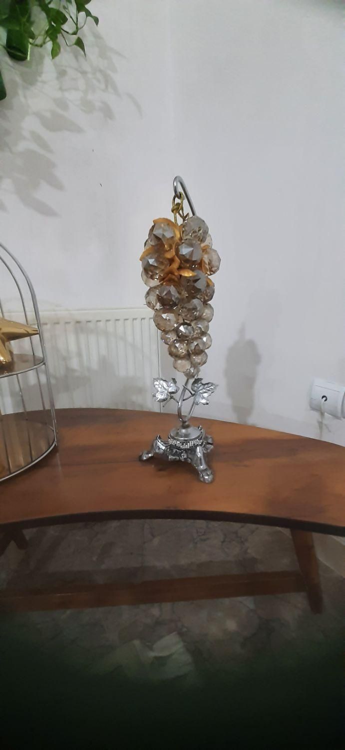 انگور کریستال اصلی با پایه برنز|مجسمه، تندیس، ماکت|کرمانشاه, |دیوار