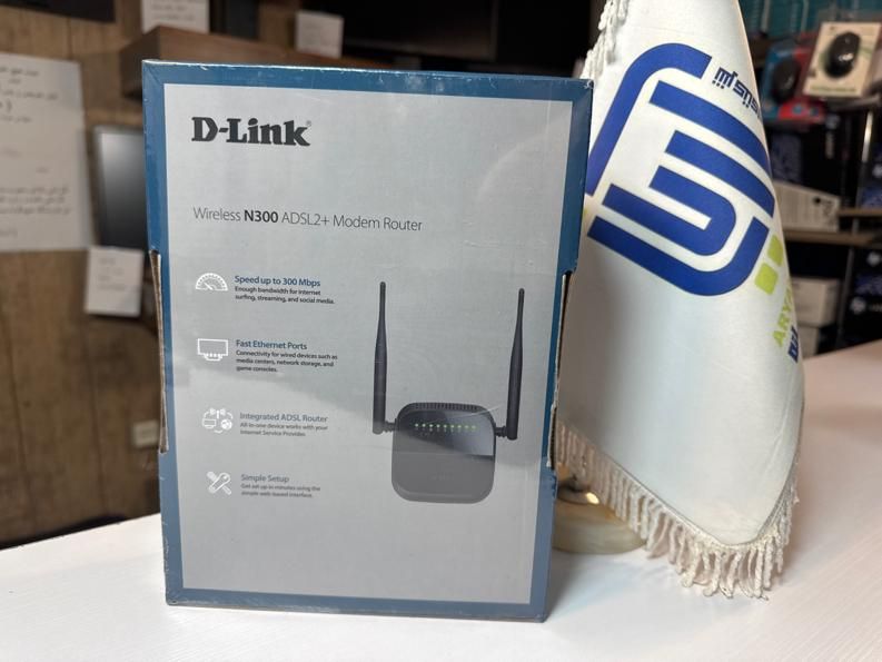 مودم ۲ آنتن دلینک آکبند DLINK 124 NEW|مودم و تجهیزات شبکه|خرم‌آباد, |دیوار