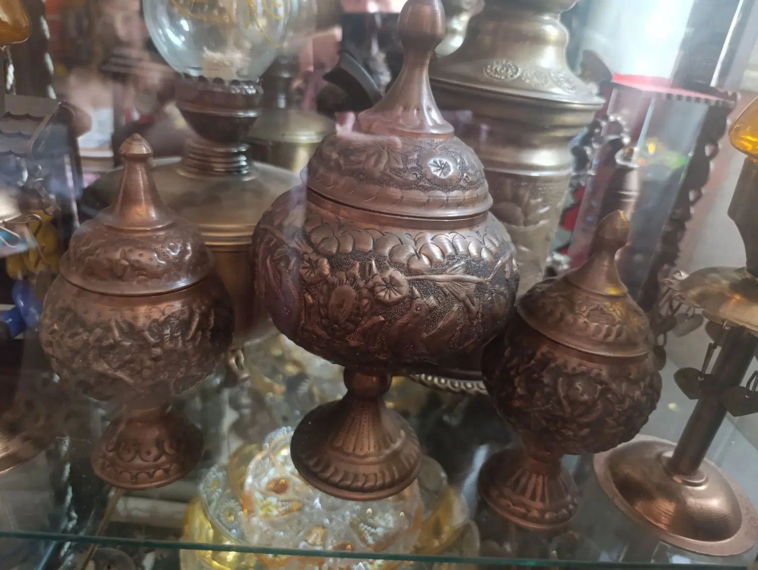 شکلات خوری مسی قلمکاری|صنایع دستی و سایر لوازم تزئینی|اصفهان, ملک|دیوار