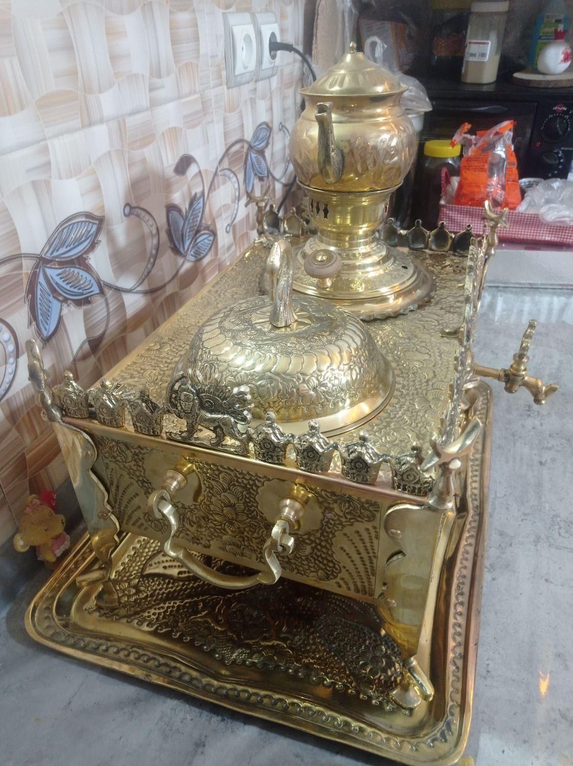 سمارذغالی منقل دار|سماور، چای‌ساز، قهوه‌ساز|اصفهان, پرتمان|دیوار