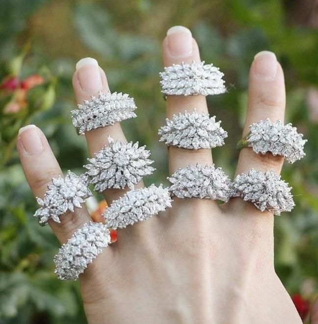 انگشتر نقره جواهری عیناً طلا بانیمست جواهری|بدلیجات|تبریز, |دیوار