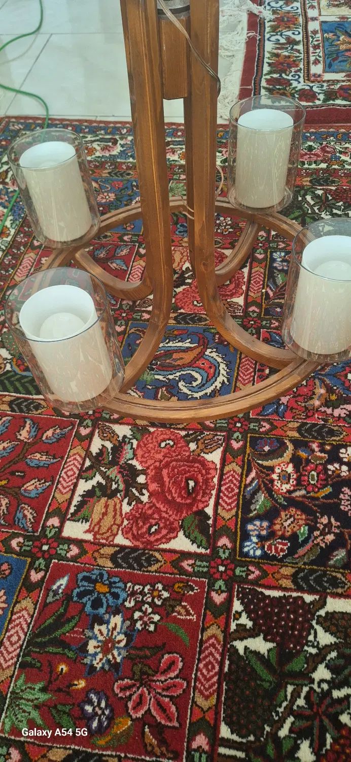 لوستر چوبی|لوستر و چراغ آویز|اصفهان, شهرک کاوه|دیوار