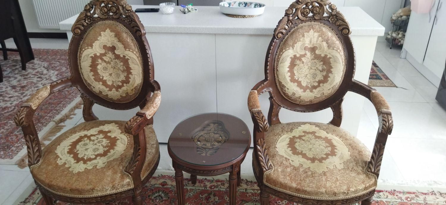 مبل استیل ۹ نفره در حد نو|مبلمان خانگی و میز عسلی|تهران, مجیدیه|دیوار
