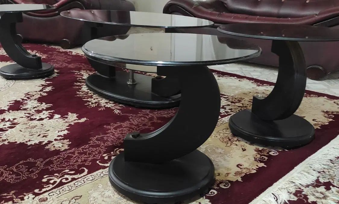 میز مبل و ۳ عدد میز کوچیک پذیرایی|مبلمان خانگی و میز عسلی|اصفهان, کوجان|دیوار