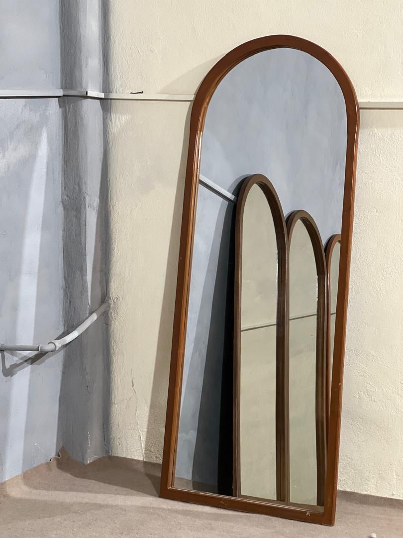 آینه قدی دور چوبی،ایینه قدی تمام چوب روس|آینه|خمینی‌شهر, |دیوار