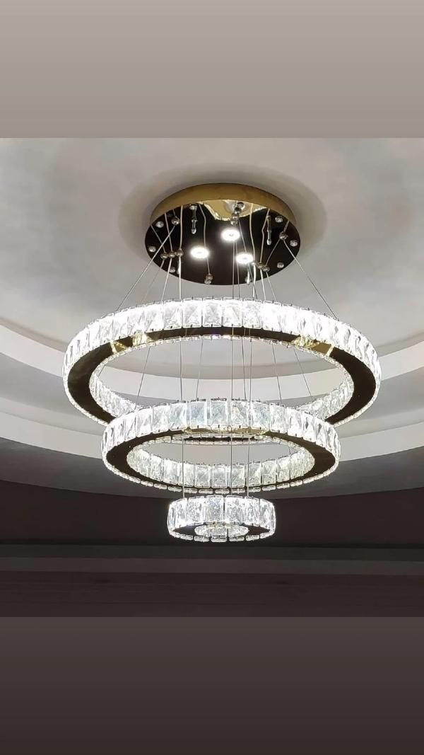 لوستر مدرن smd سایز ۵۰سانت|لوستر و چراغ آویز|بندر ماهشهر, |دیوار