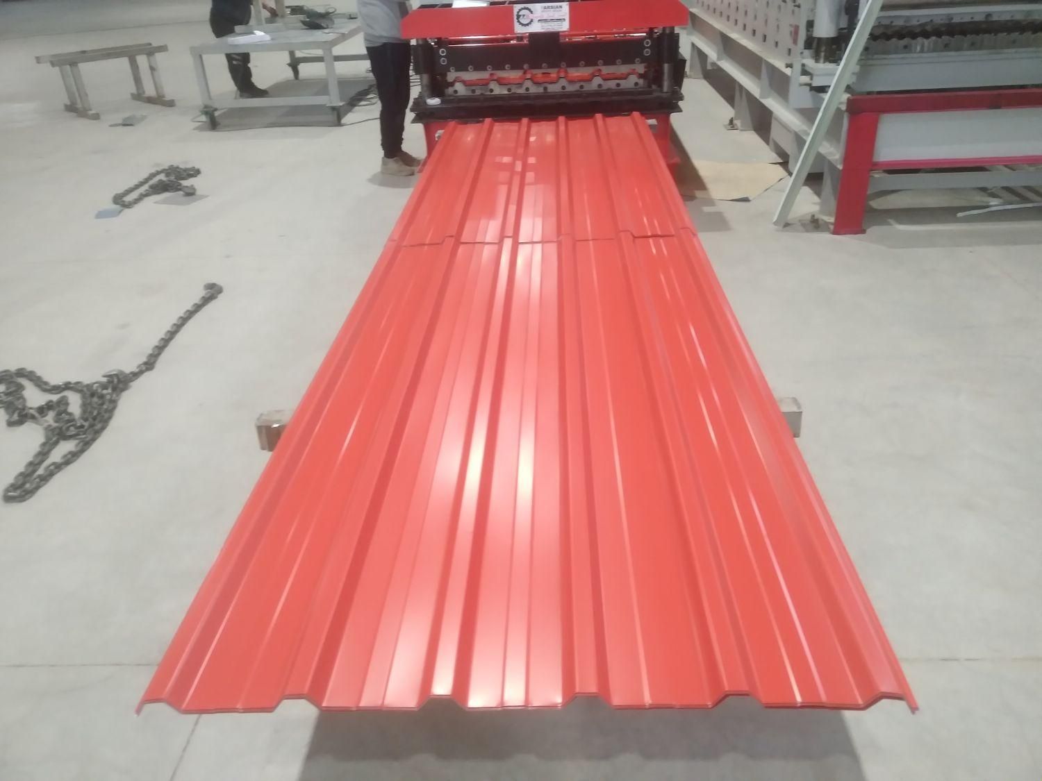 ورق شیروانی ورق گالوانیزه ورق رنگی ذوزنقه سینوسی|عمده‌فروشی|محمدیه-قزوین, |دیوار