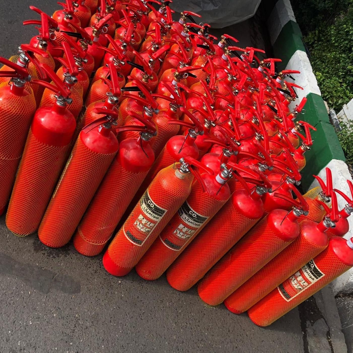 فروش و شارژ انواع کپسول های آتش نشانی|مصالح و تجهیزات ساختمان|جهرم, |دیوار