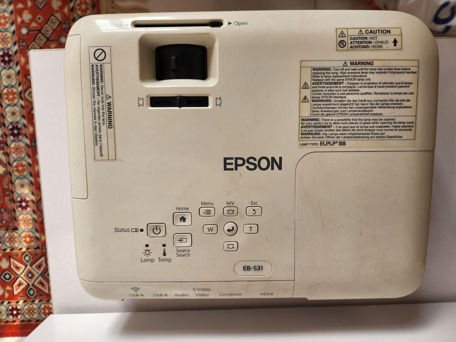 پروژکتور اپسون    epson eb-s31|تلویزیون و پروژکتور|تهران, تهرانپارس شرقی|دیوار