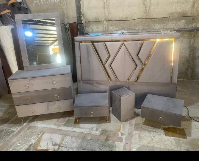 پارچه سرویس خواب.تختخواب چشمی تخت خواب پارچه|تخت و سرویس خواب|خرم‌آباد, |دیوار