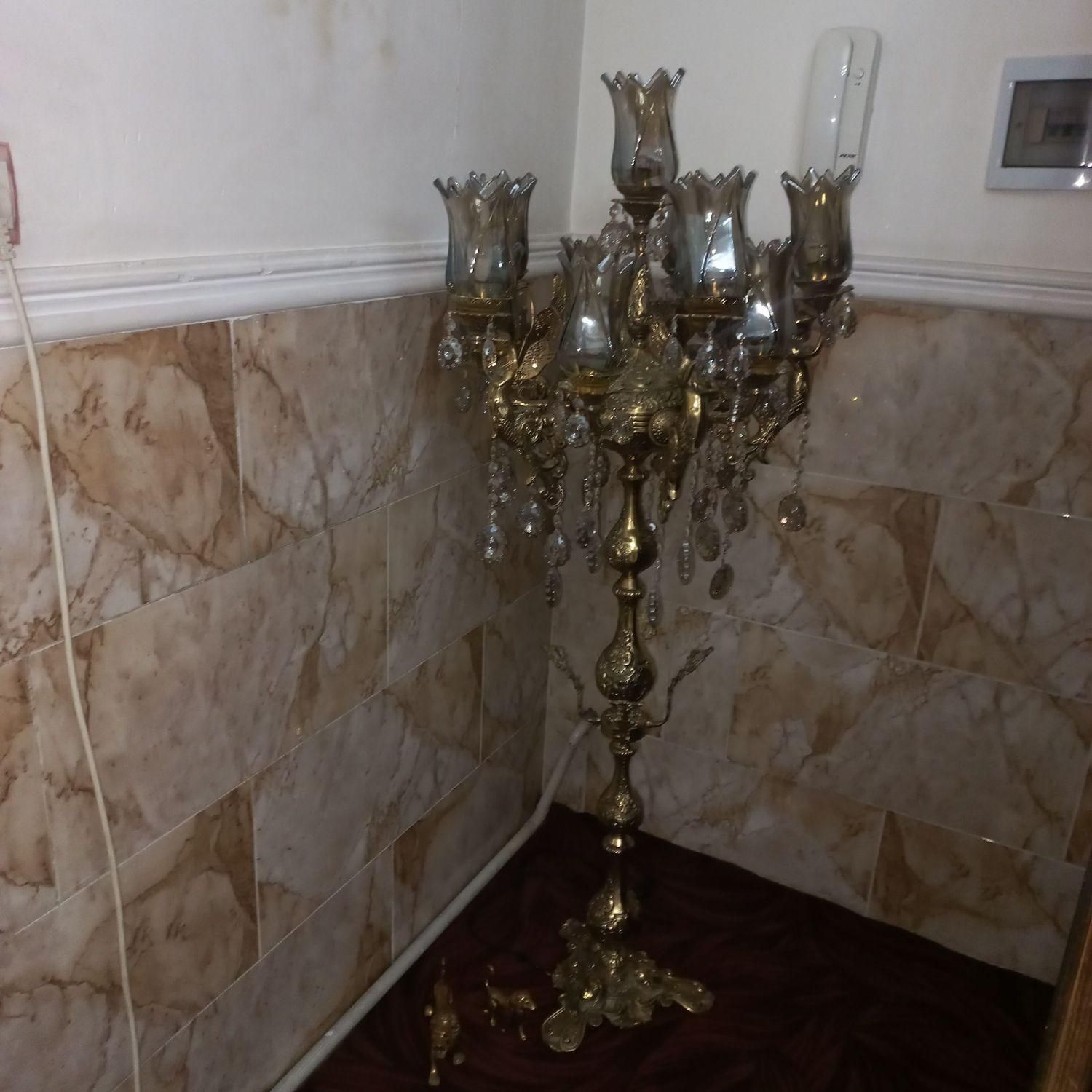 آپاژور برنجی|چراغ خواب و آباژور|رباط‌کریم, |دیوار