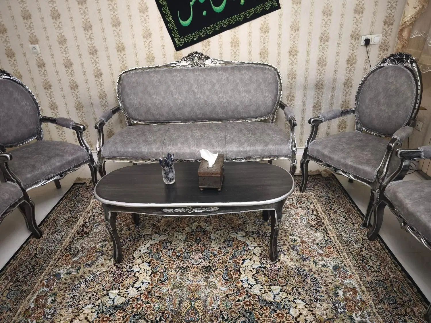 مبل هشت نفره|مبلمان خانگی و میز عسلی|تهران, شمس‌آباد|دیوار