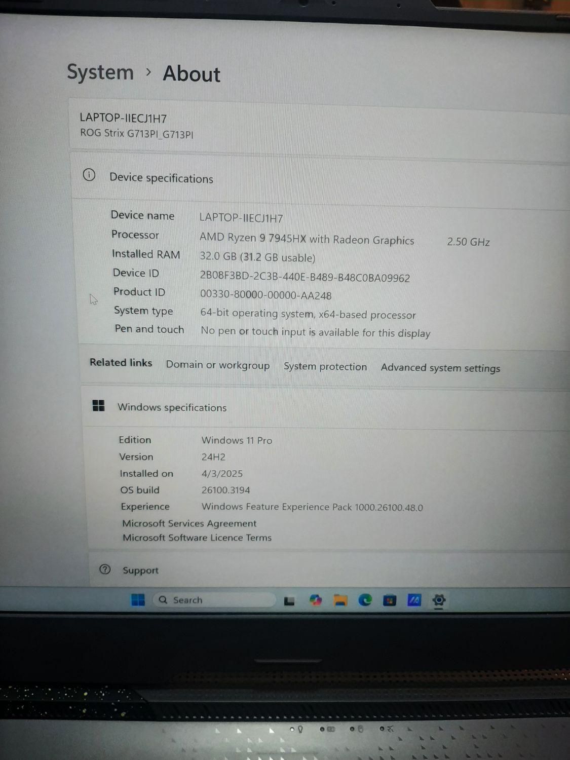 لپ تاپ گیمینگ Asus rog g713p|رایانه همراه|تبریز, |دیوار