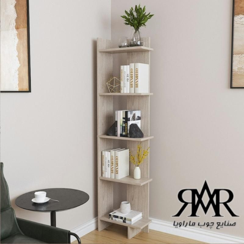 قفسه کتاب و دکوری B02 ام دی اف و چوبی|کتابخانه، شلف، قفسههای دیواری|ارومیه, |دیوار