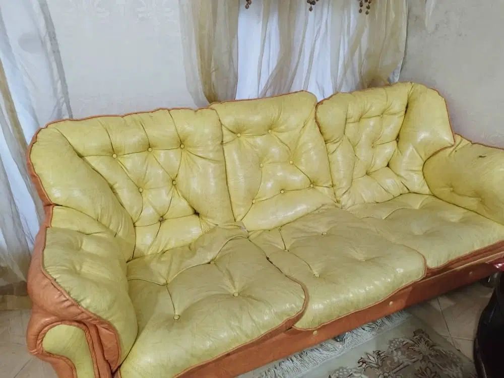 مبلمان ۸ نفره ترکیه ای کارکرده|مبلمان خانگی و میز عسلی|کرج, عظیمیه|دیوار