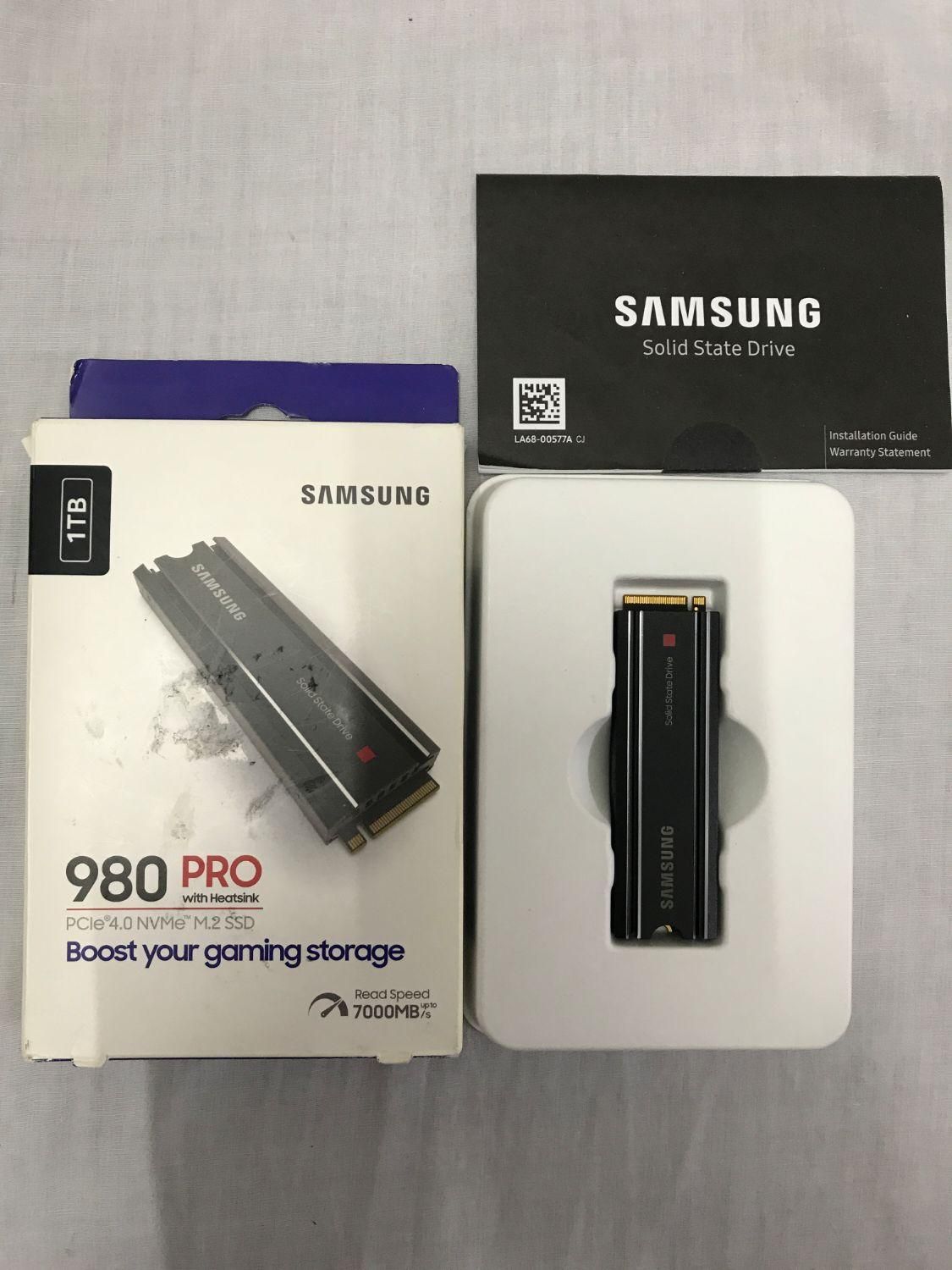 SSD 980 pro with Heatsink همراه با ۳ سال گارانتی|قطعات و لوازم جانبی رایانه|اصفهان, ملاصدرا|دیوار