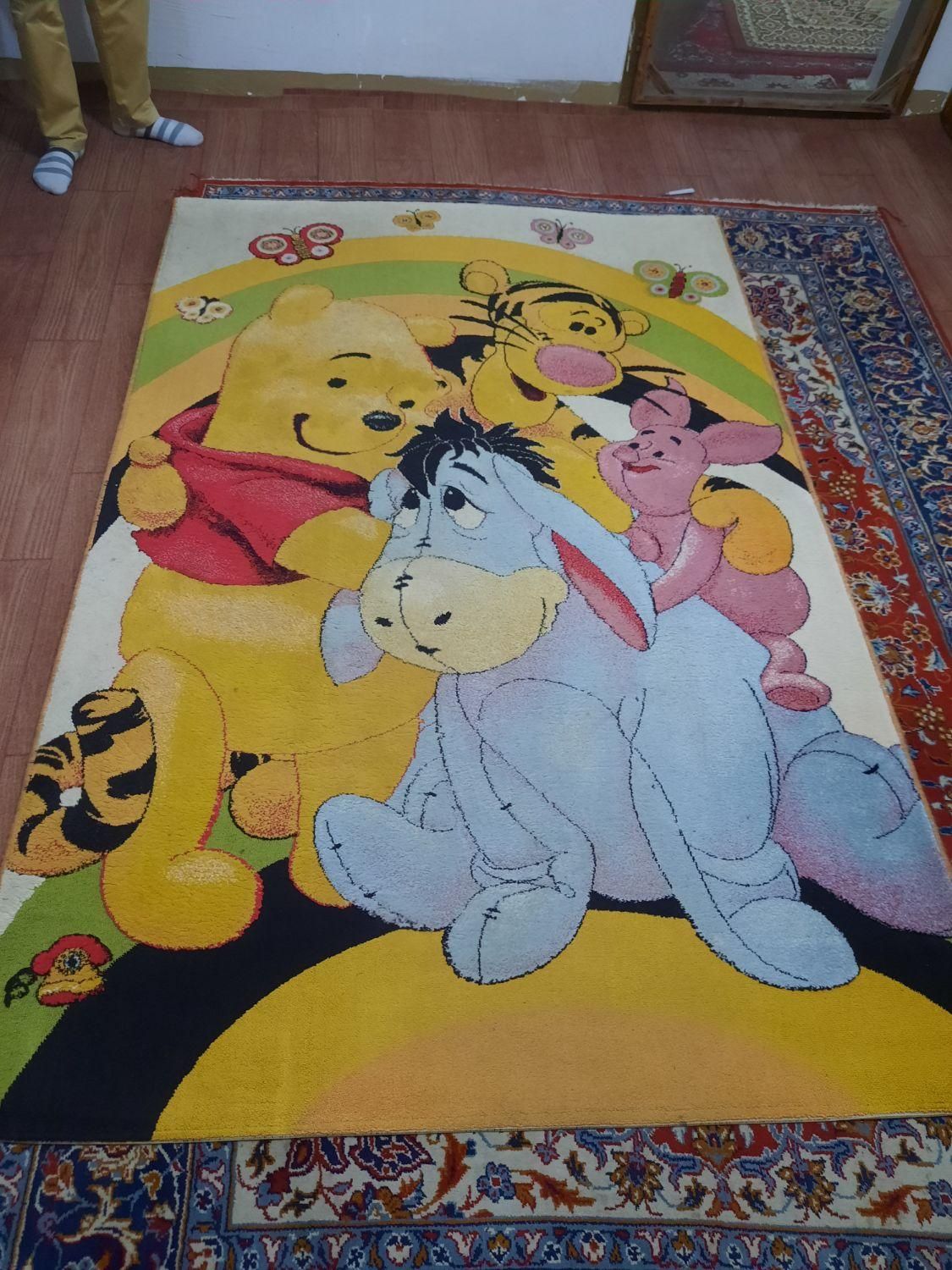 فرش اتاق کودک و پرده اتاق|فرش|فومن, |دیوار