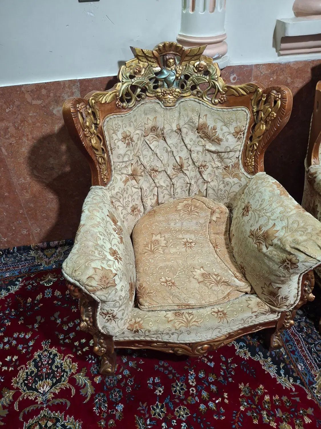 مبلغ سلطنتی ۹نفره همراه بامیز ناهارخوری|مبلمان خانگی و میز عسلی|قرچک, شهرک گلها|دیوار
