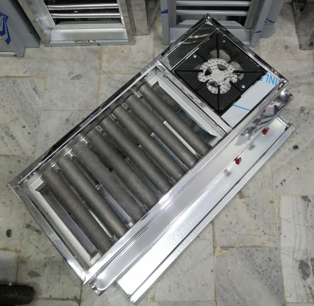 منقل گازی اجاق دار 35×80 کباب پزگازی پلوپز دار|اجاق گاز و لوازم برقی پختوپز|مشهد, فدک|دیوار