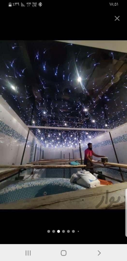 نصب انواع سقف های کشسان استخرو آسمان مجازی و لاکر|خدمات پیشه و مهارت|آمل, |دیوار