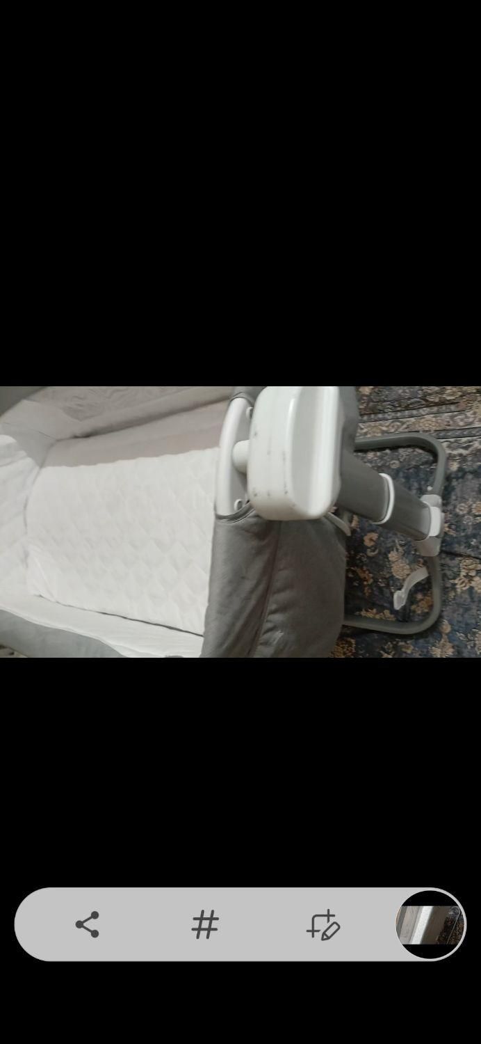 تخت نوزاد کنار تخت مادر برقی|تخت و صندلی بچه|قدس, شهرقدس|دیوار