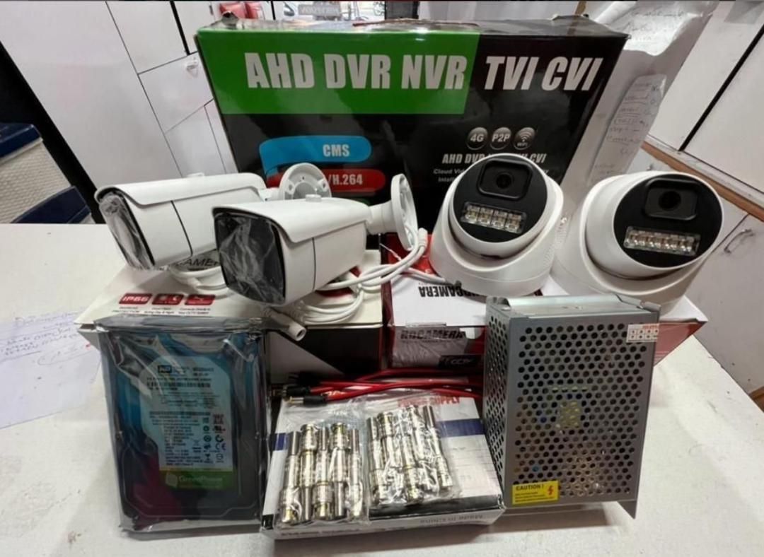 پکیج ۲ دوربین مداربسته کامل|دوربین مداربسته|شیراز, وصال|دیوار