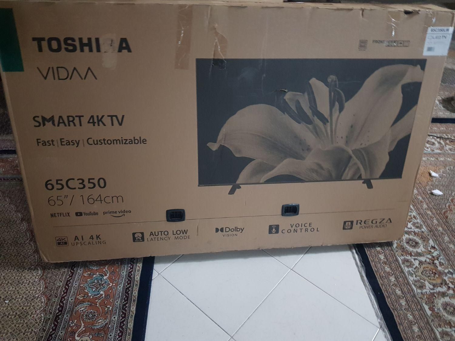 تلویزیون ۶۵ اینچ توشیبا اسمارت ۴ کی 65c350lw|تلویزیون و پروژکتور|تبریز, |دیوار