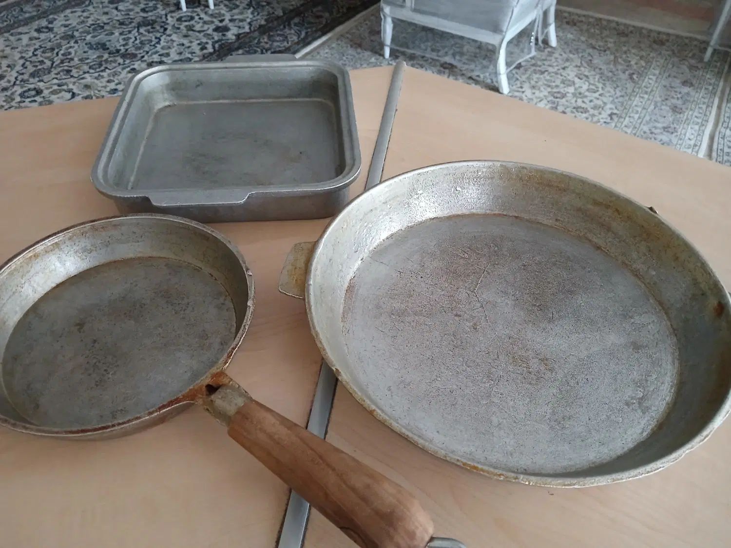 سه عدد تابه چدنی|ظروف پخت‌وپز|تهران, شهرآرا|دیوار