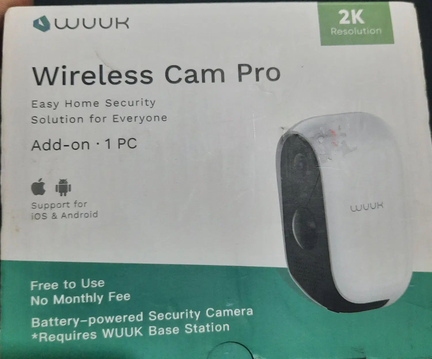 دوربین بی‌سیم WUUK Wireless Cam Pro آکبند 2K|دوربین مداربسته|تهران, جردن|دیوار