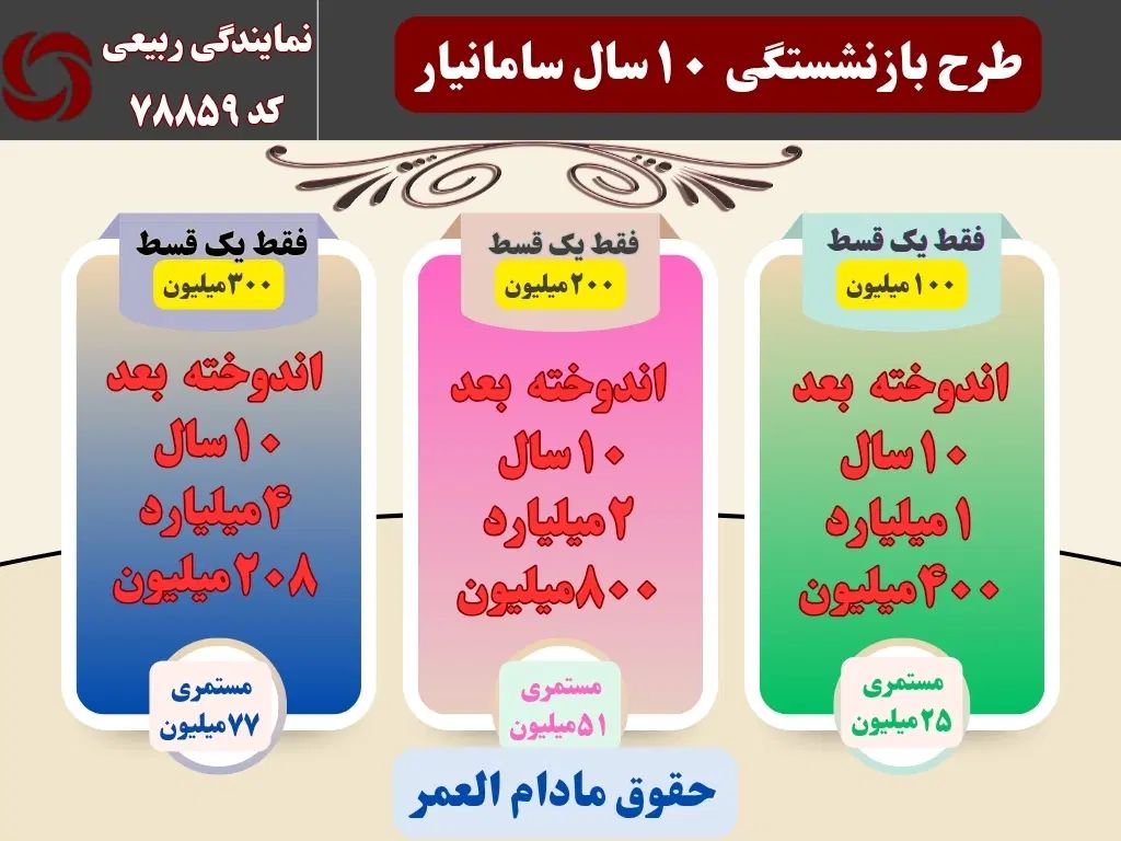 سرمایه‌گذاری و بازنشستگی مطمئن در سراسر کشور|خدمات مالی، حسابداری، بیمه|اصفهان, طامه|دیوار