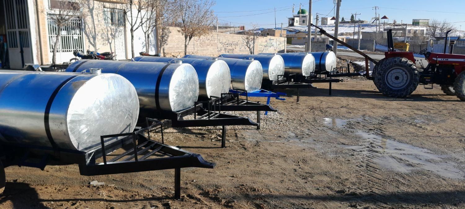 تانکر شفت 50 مخزن گالوانیزه ضخیم شاسی تانکرچرخدار|مصالح و تجهیزات ساختمان|خرمآباد, |دیوار