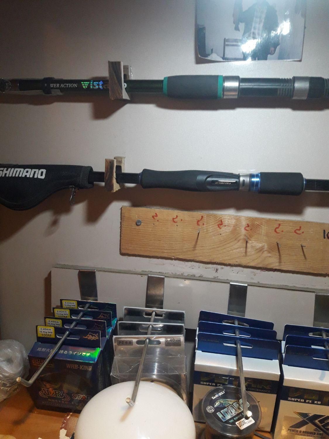 فروش انواع چوب و چرخ ماهیگیری|ماهیگیری|نهاوند, |دیوار