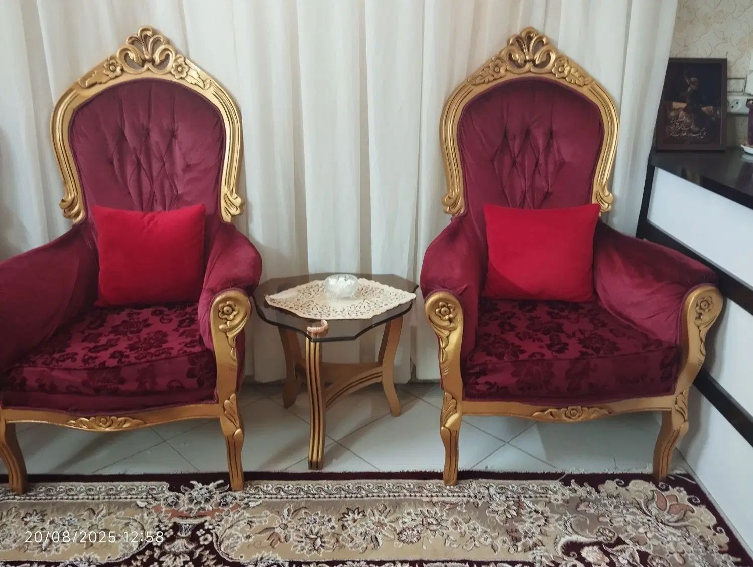 یک دست مبل استیل بسیار تمیز  همراه یه کاناپه جدا|مبلمان خانگی و میز عسلی|مشهد, کوی المهدی|دیوار