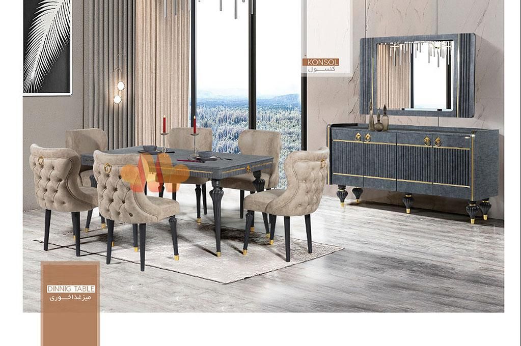 میز غذاخوری نیکا|میز و صندلی غذاخوری|قشم, |دیوار