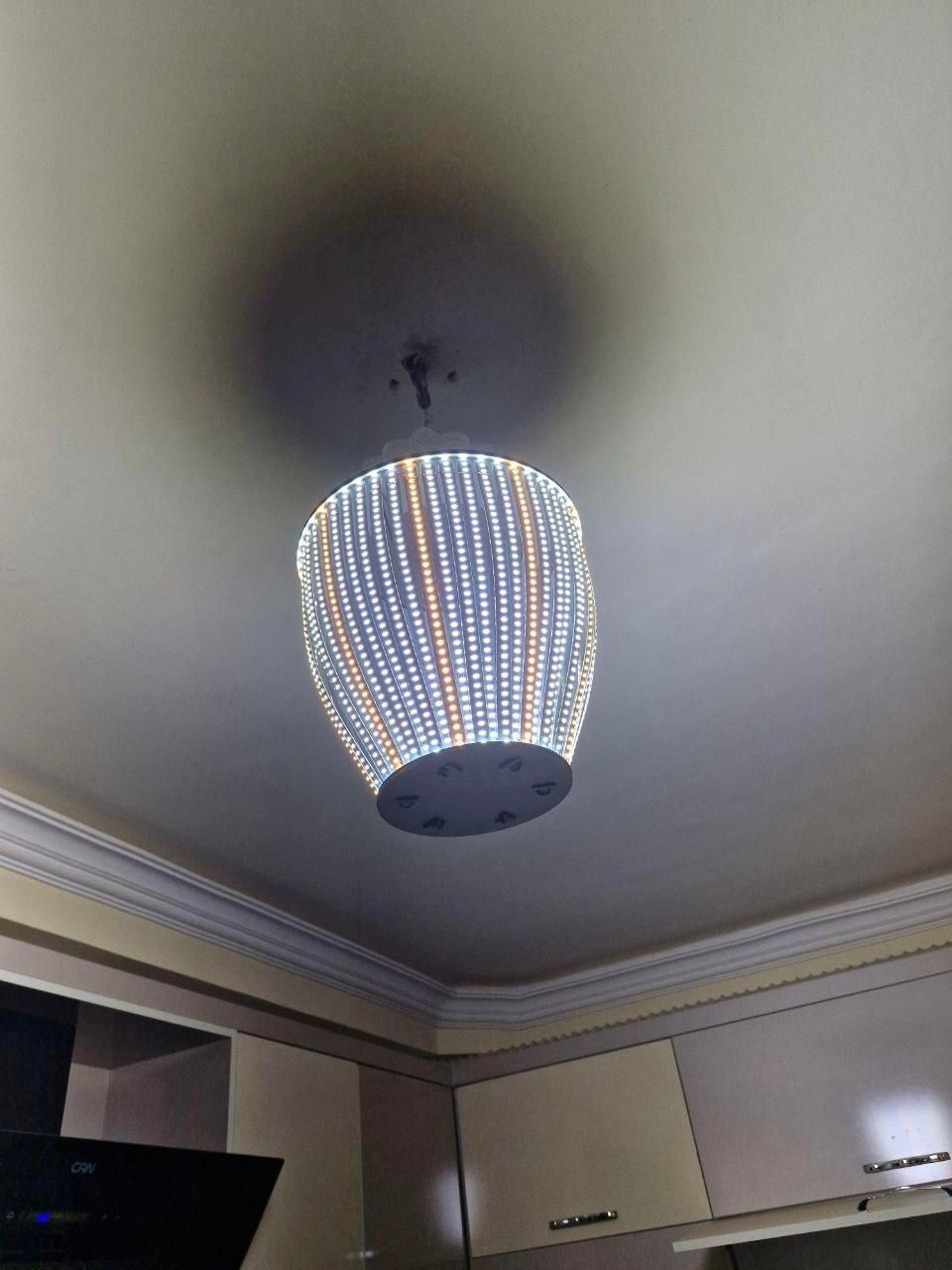 لامپ ال ای دی چوبی دستساز|لوستر و چراغ آویز|تبریز, |دیوار