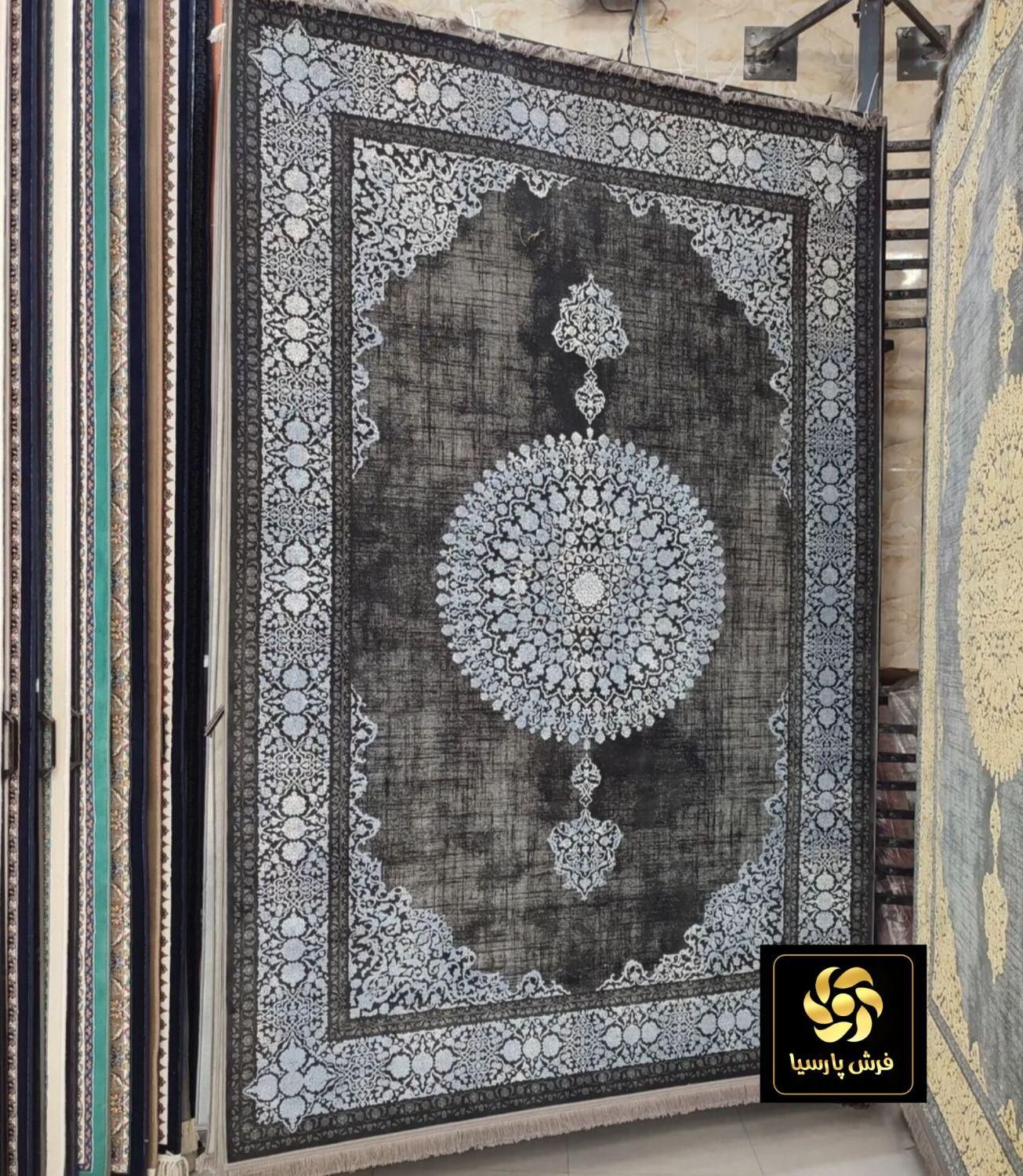 فرش کیمیا زغالی سبک مدرن ۷۰۰شانه ۶و۹و۱۲ متری|فرش|قم, باجک دو|دیوار