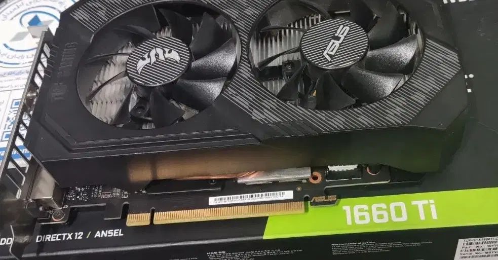 کارت گرافیک asus 1660ti oc|قطعات و لوازم جانبی رایانه|کرج, گوهردشت|دیوار