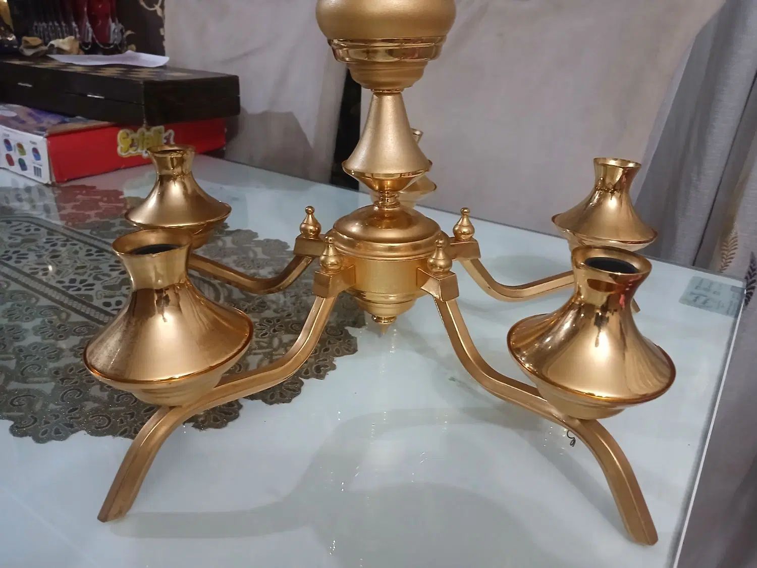 لوستر برنجی|لوستر و چراغ آویز|کرج, اسلام‌آباد|دیوار