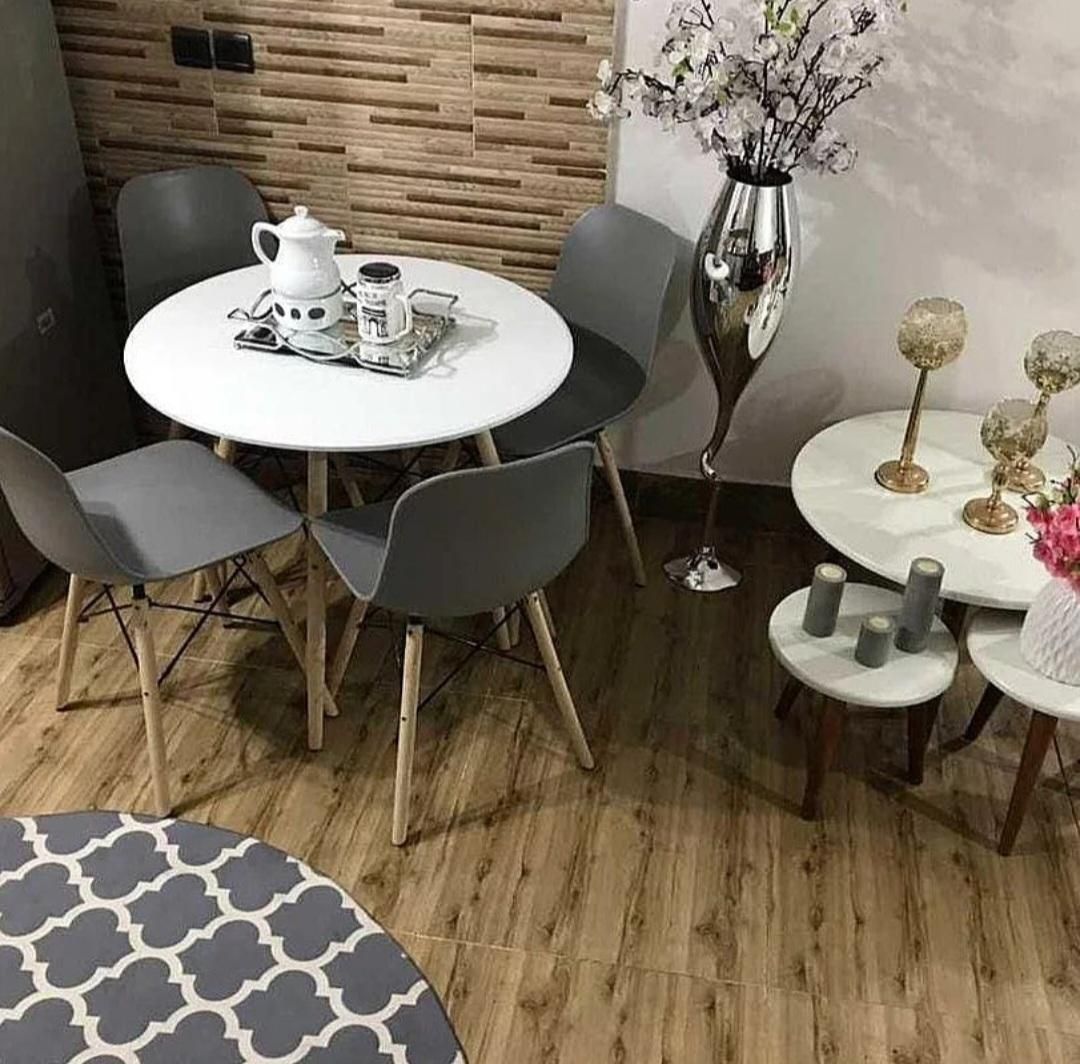 میزوصندلی پایه ایفلی نهار خوری|میز و صندلی غذاخوری|اهواز, دغاغله|دیوار