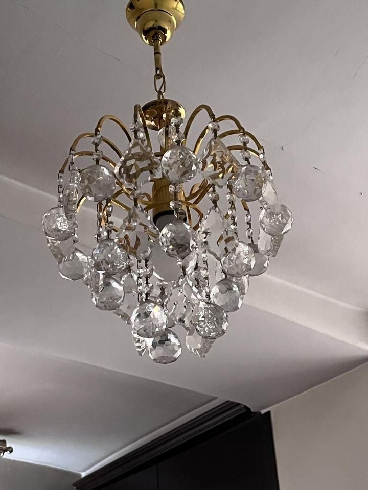 دو عدد لوستر کریستالی|لوستر و چراغ آویز|اندیشه, اندیشه فاز ۱|دیوار