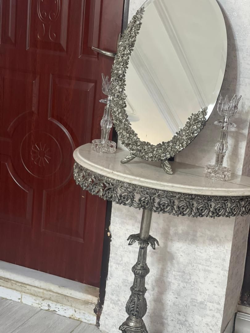 یک عدد اینه و شمعدان|صنایع دستی و سایر لوازم تزئینی|رشت, فلسطین|دیوار