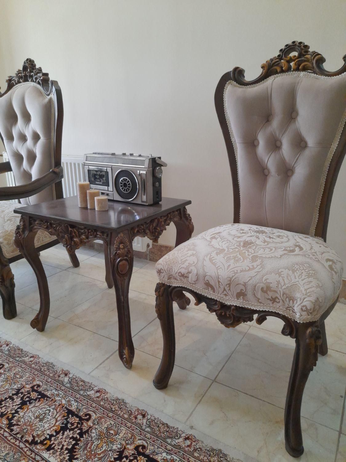 مبل سلطنتی چوب راش|مبلمان خانگی و میز عسلی|گلپایگان, |دیوار